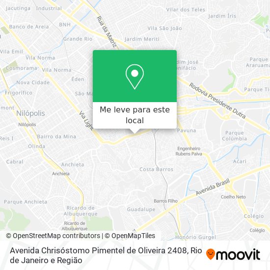 Avenida Chrisóstomo Pimentel de Oliveira 2408 mapa