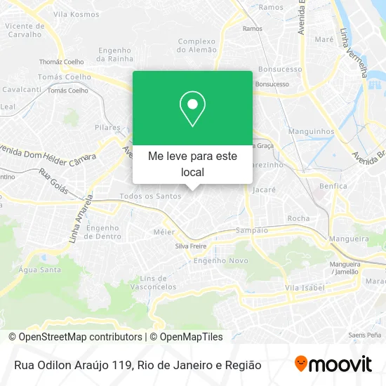 Rua Odilon Araújo 119 mapa