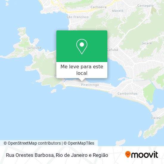 Rua Orestes Barbosa mapa