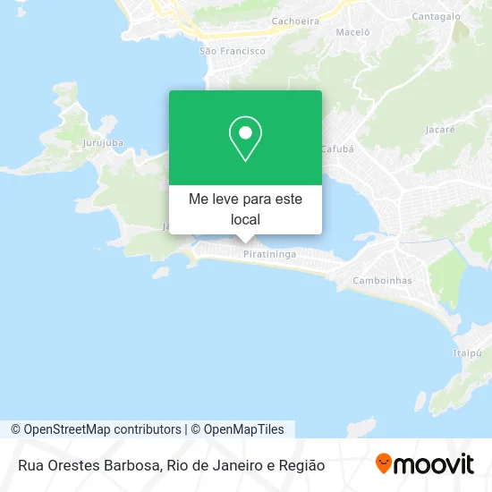 Rua Orestes Barbosa mapa