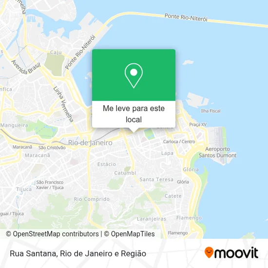 Rua Santana mapa