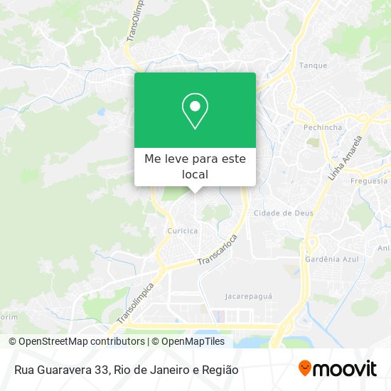 Rua Guaravera 33 mapa