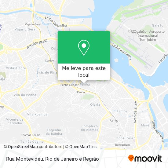 Rua Montevidéu mapa