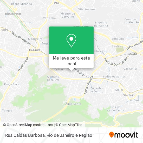 Rua Caldas Barbosa mapa