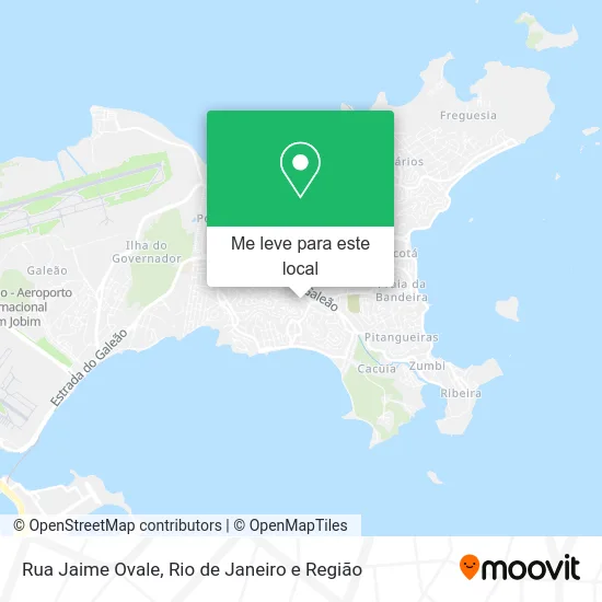 Rua Jaime Ovale mapa