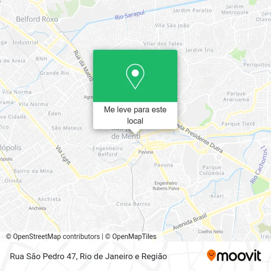 Rua São Pedro 47 mapa