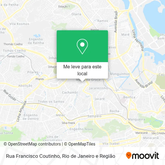 Rua Francisco Coutinho mapa