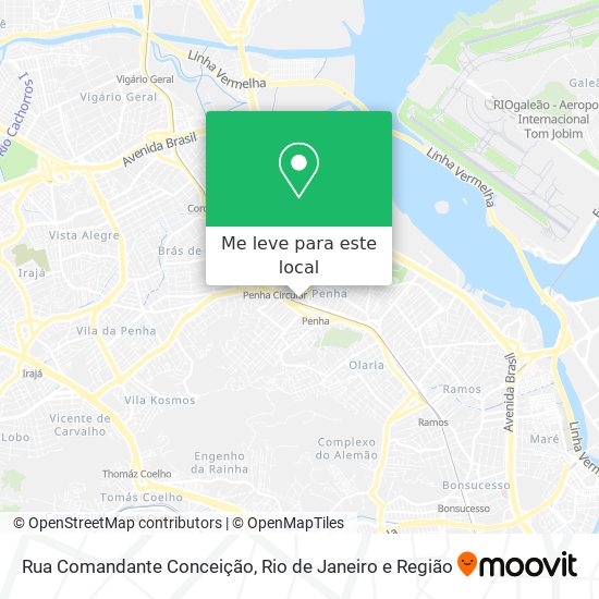 Rua Comandante Conceição mapa