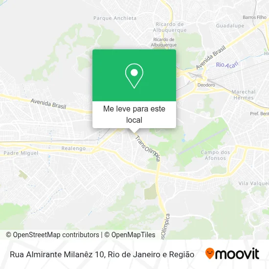 Rua Almirante Milanêz 10 mapa