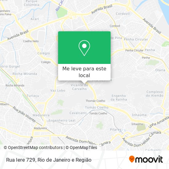 Rua Iere 729 mapa