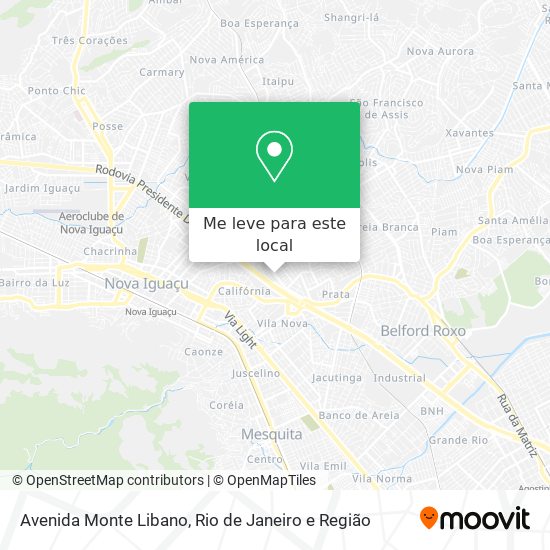 Avenida Monte Libano mapa