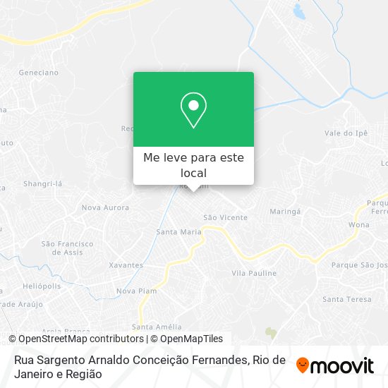 Rua Sargento Arnaldo Conceição Fernandes mapa