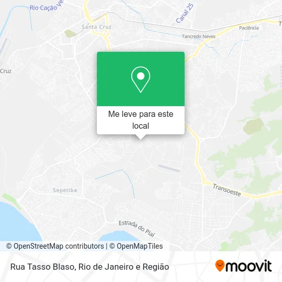 Rua Tasso Blaso mapa