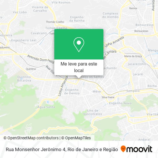 Rua Monsenhor Jerônimo 4 mapa
