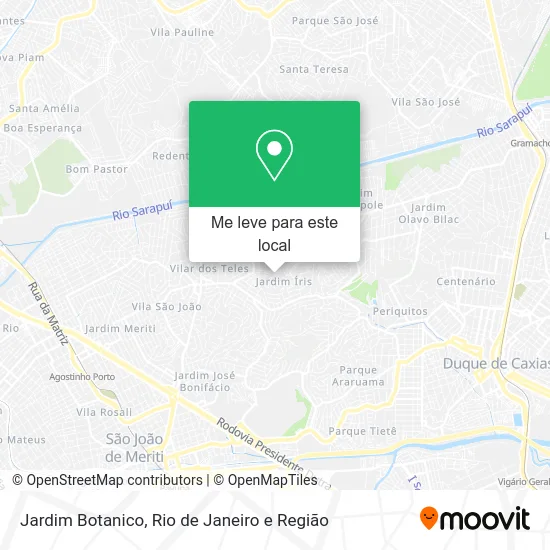 Jardim Botanico mapa