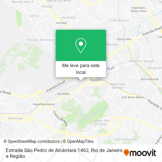 Estrada São Pedro de Alcântara 1462 mapa