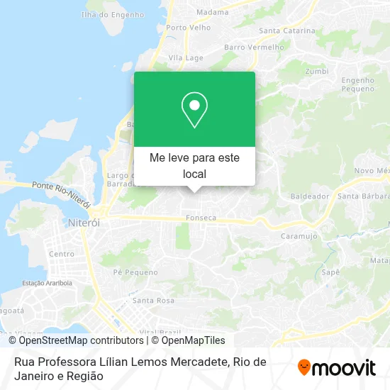 Rua Professora Lílian Lemos Mercadete mapa
