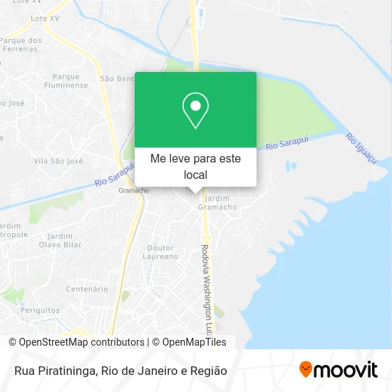 Rua Piratininga mapa