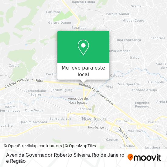 Avenida Governador Roberto Silveira mapa