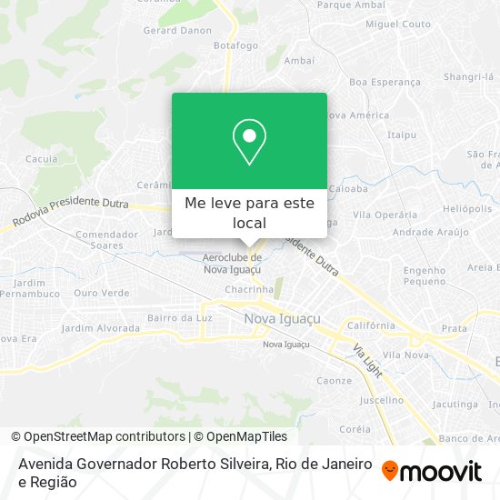 Avenida Governador Roberto Silveira mapa