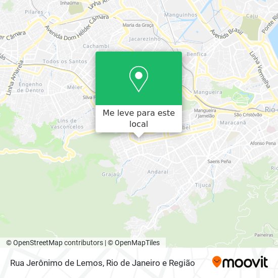 Rua Jerônimo de Lemos mapa