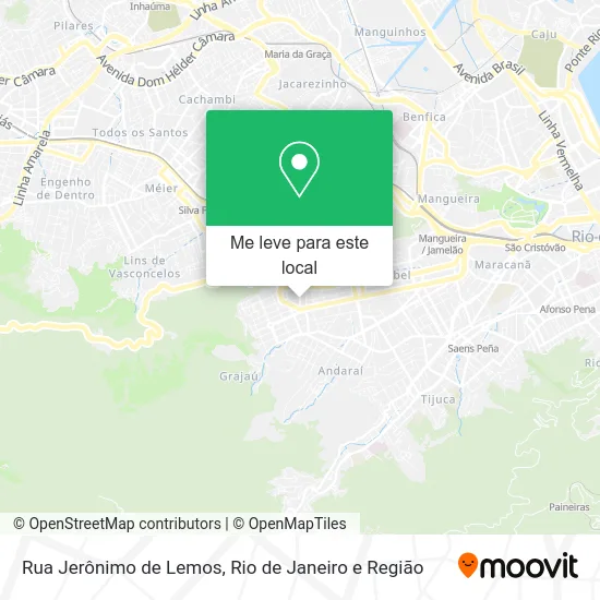 Rua Jerônimo de Lemos mapa