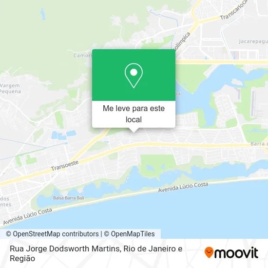 Rua Jorge Dodsworth Martins mapa