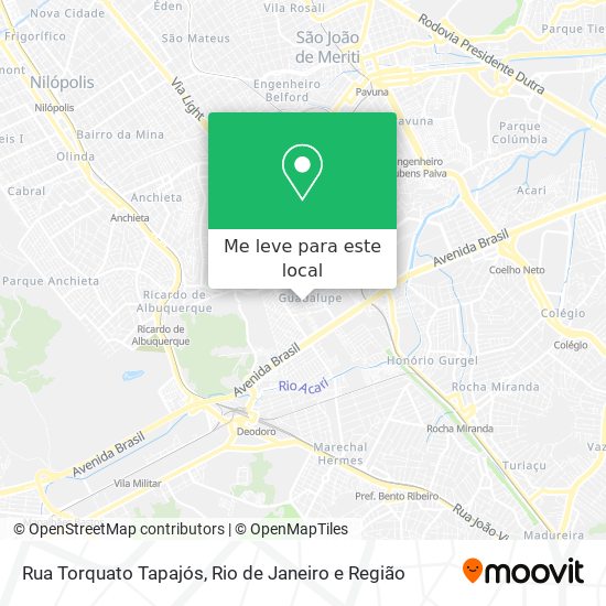 Rua Torquato Tapajós mapa