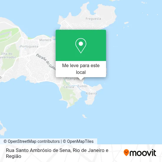 Rua Santo Ambrósio de Sena mapa