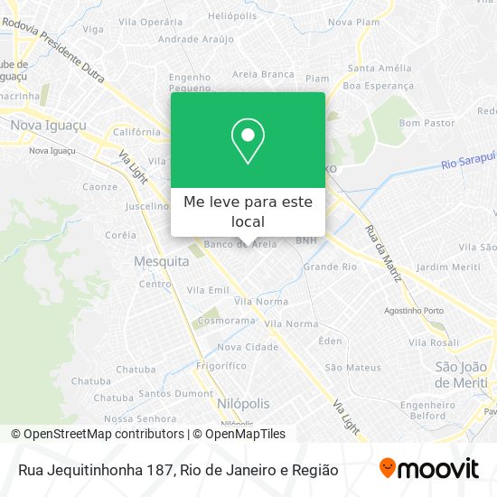 Rua Jequitinhonha 187 mapa