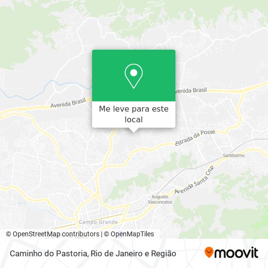 Caminho do Pastoria mapa