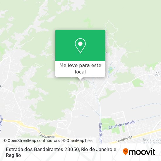 Estrada dos Bandeirantes 23050 mapa