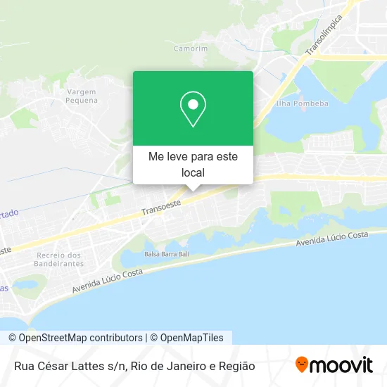 Rua César Lattes s/n mapa