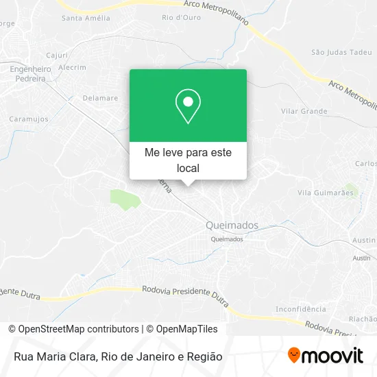 Rua Maria Clara mapa