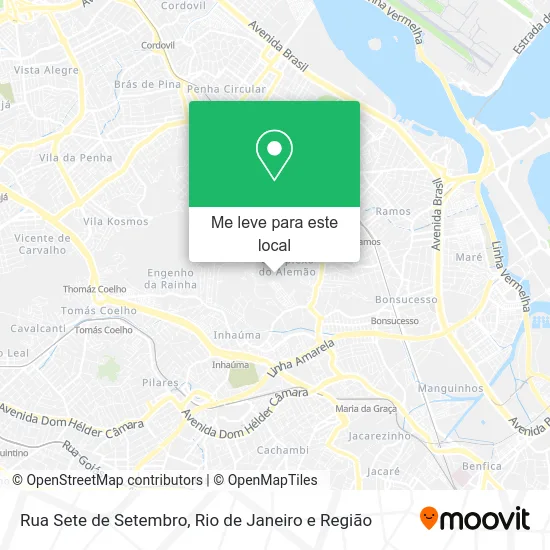 Rua Sete de Setembro mapa