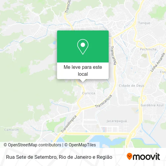 Rua Sete de Setembro mapa