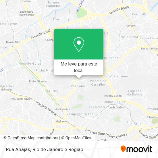 Rua Anajás mapa