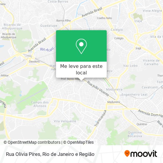 Rua Olívia Píres mapa