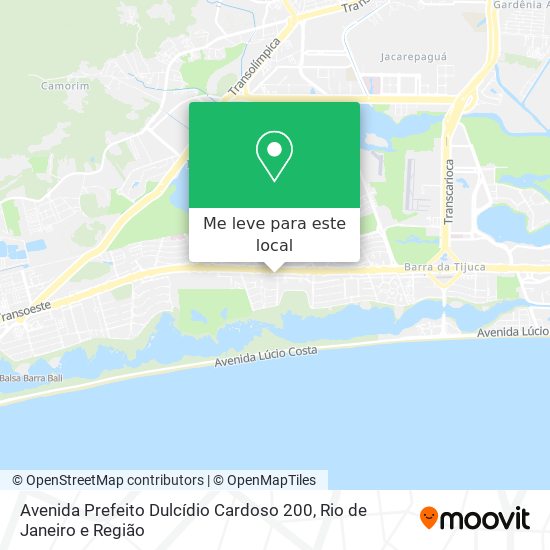Avenida Prefeito Dulcídio Cardoso 200 mapa