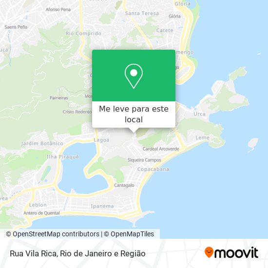 Rua Vila Rica mapa