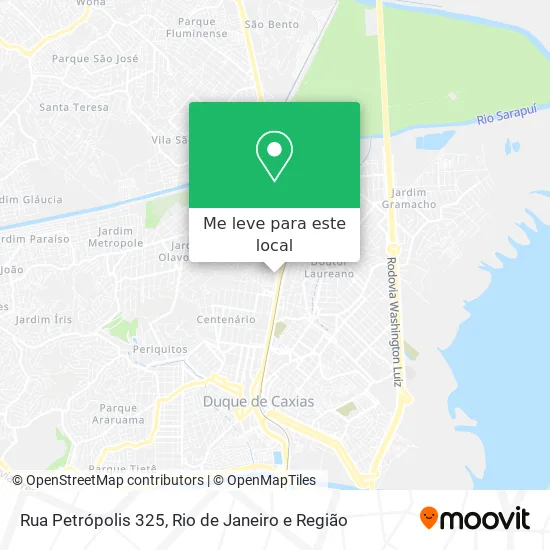 Rua Petrópolis 325 mapa