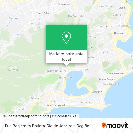 Rua Benjamim Batista mapa