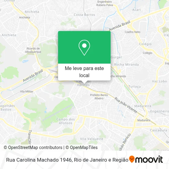 Rua Carolina Machado 1946 mapa