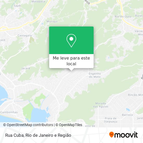 Rua Cuba mapa