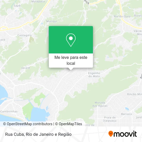 Rua Cuba mapa