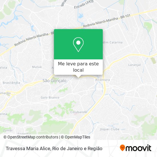Travessa Maria Alice mapa