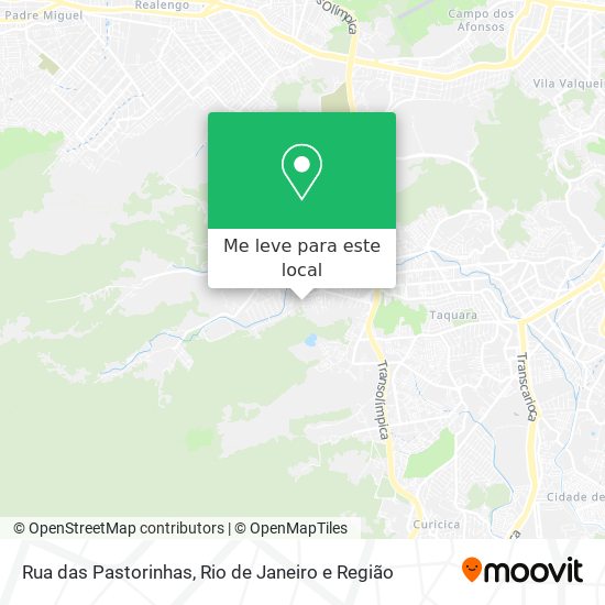 Rua das Pastorinhas mapa