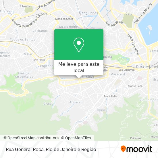 Rua General Roca mapa