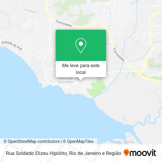 Rua Soldado Elizeu Hipólito mapa