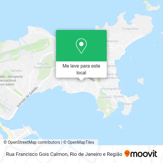 Rua Francisco Gois Calmon mapa
